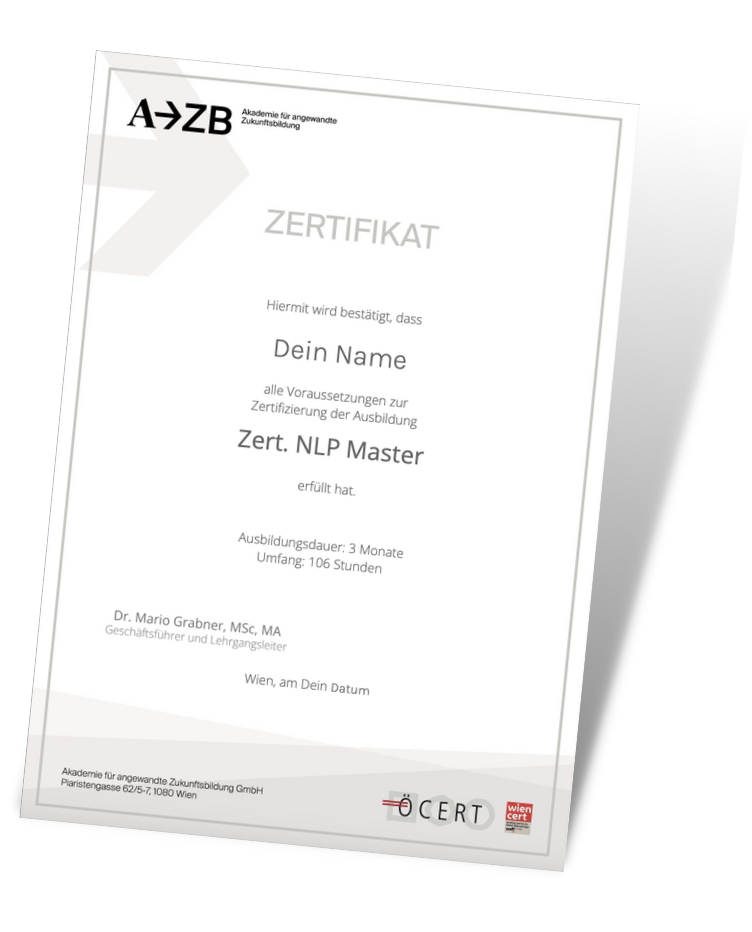 NLp Master Zertifikat